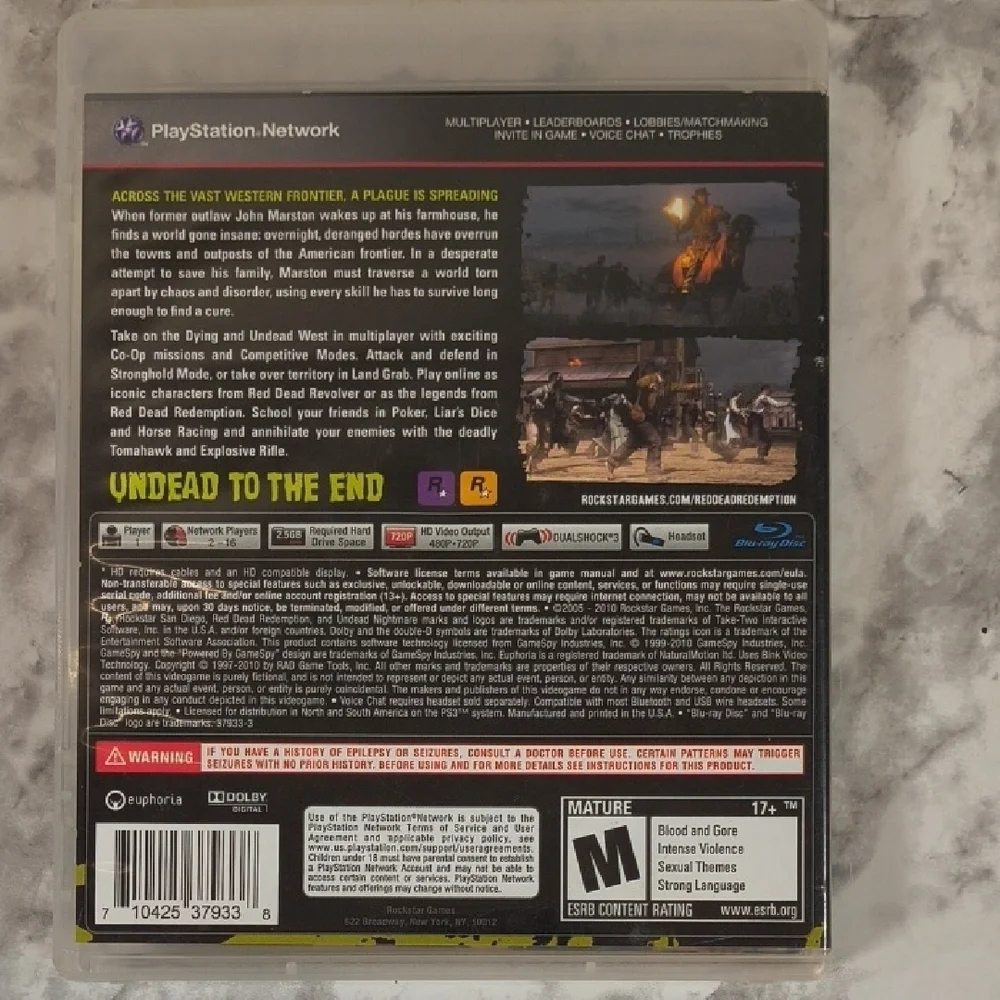Red Dead Redemption: Undead Nightmare Game for PS3 -